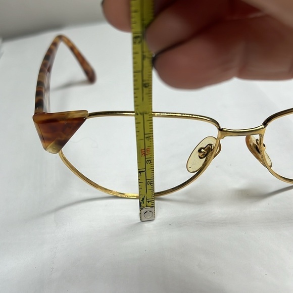 Missoni 90’s Vintage Tortoise Shell Gold Eyeglasses M165 358 Made in Italy - Picture 8 of 11